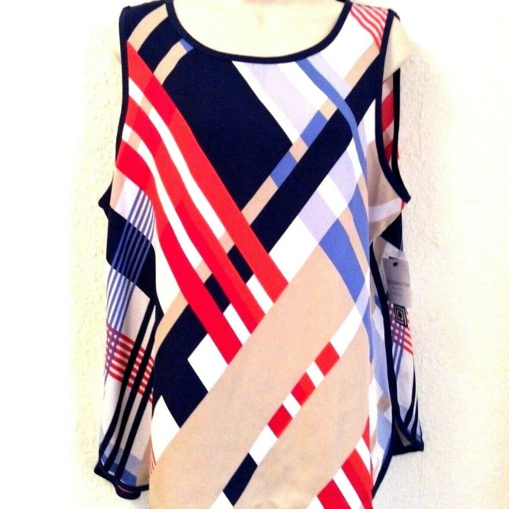 NWT Liz Claiborne Petite Size P/XL Sleeveless Tuni